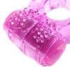Anillo Para Pene Con Vibrador Silicona Retraso Eyaculación